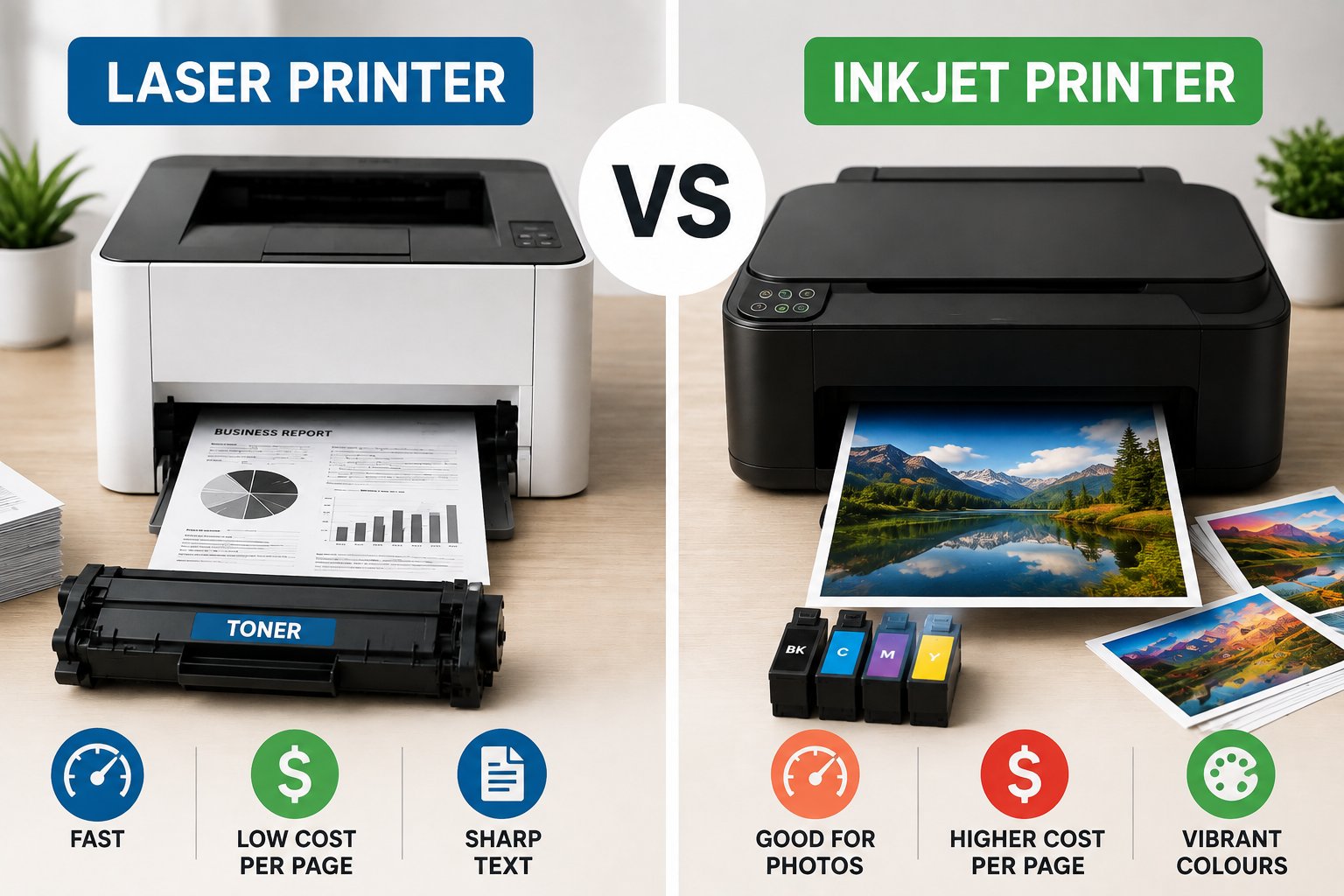 Laser Printer vs Inkjet Printer: Which Is Better?