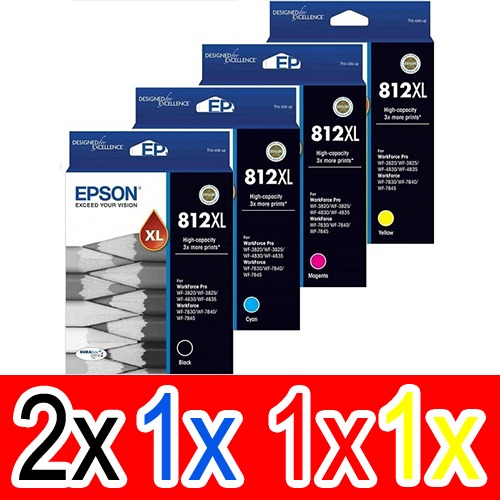 Epson WorkForce WF-7845 (2BK,1C,1M,1Y) x5 High Yield Gen.