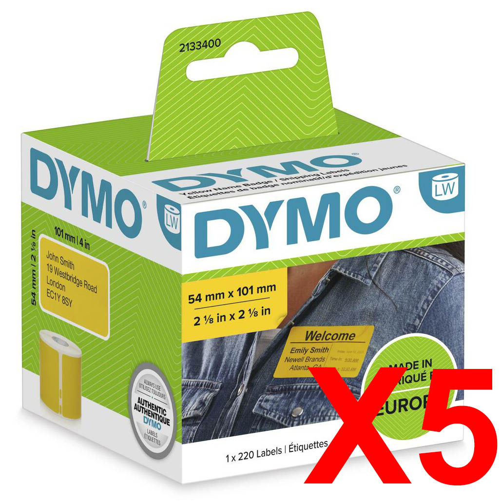 Dymo LabelWriter 310 SD2133400 x5 Yellow Gen.