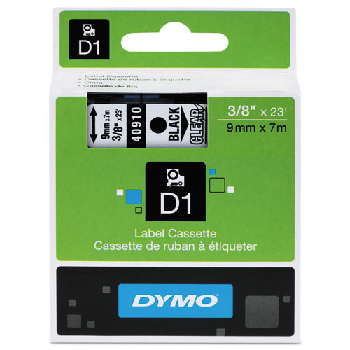 Dymo LabelManager 120P Labels x1 Black Gen. - Black Labels