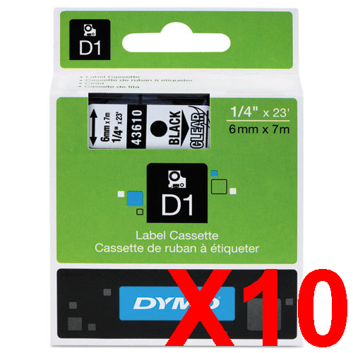 Dymo LabelManager 160 Labels x10 Black Gen. - Black Labels