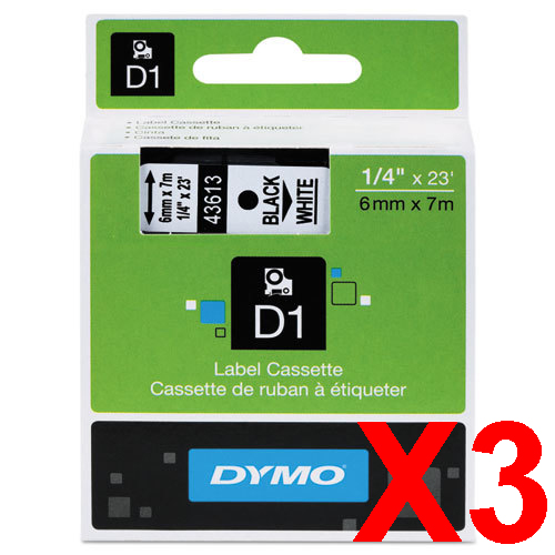 Dymo LabelManager 160 Labels x3 Black Gen. - Black Labels