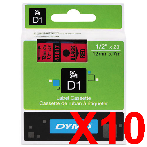 Dymo LabelManager 120P Labels x10 Black Gen. - Black Labels