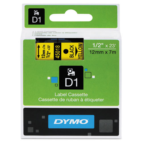 Dymo LabelManager 120P Labels x1 Black Gen. - Black Labels