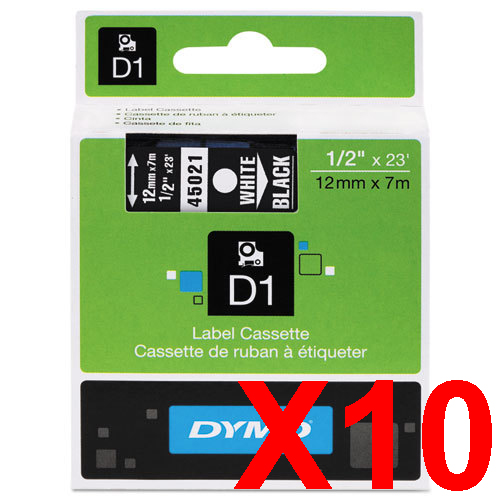 Dymo LabelManager 120P Labels x10 Black Gen. - Black Labels
