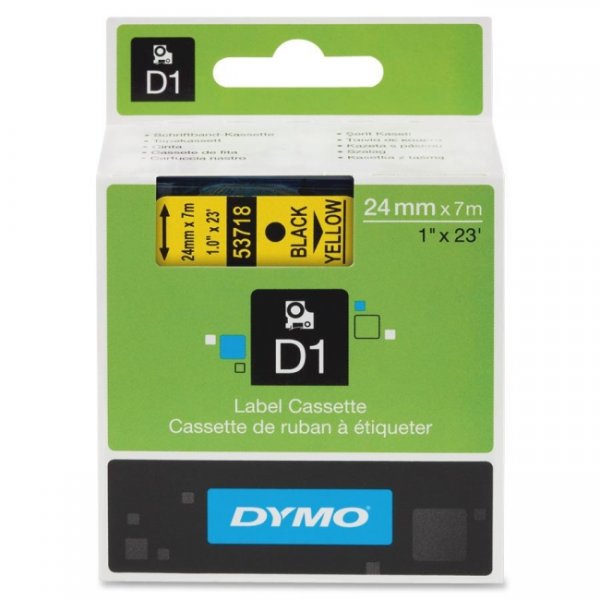 Dymo LabelManager 450D Labels x1 Black Gen. - Black Labels