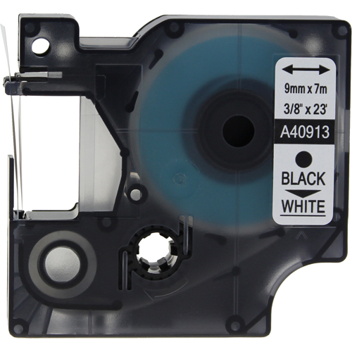 Dymo LabelManager 120P Labels x1 Black Comp. - Black Labels