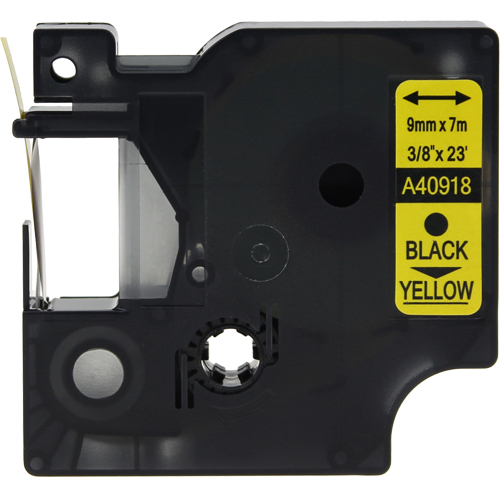 Dymo LabelManager 120P Labels x1 Black Comp. - Black Labels