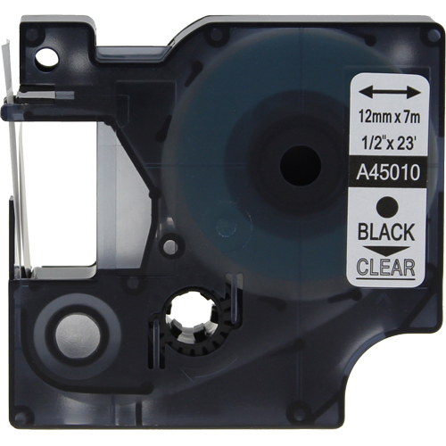 Dymo LabelManager 120P Labels x1 Black Comp. - Black Labels