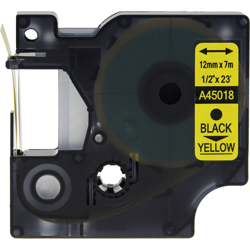 Dymo LabelManager 120P Labels x1 Black Comp. - Black Labels