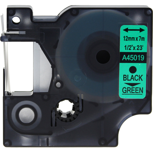 Dymo LabelManager 120P Labels x1 Black Comp. - Black Labels
