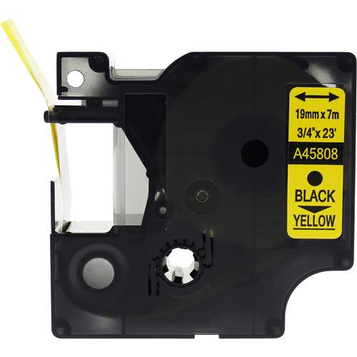 Dymo LabelManager 420P Labels x1 Black Comp. - Black Labels