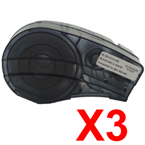 Brady BMP21-Plus M21-500-595-WT x3 Black Comp.