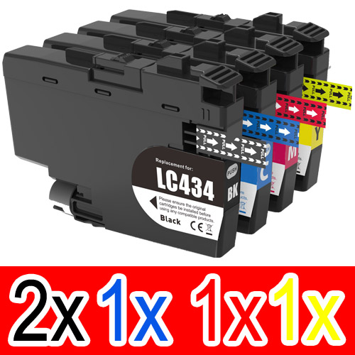 Brother DCPJ1200W LC-434 Comp.