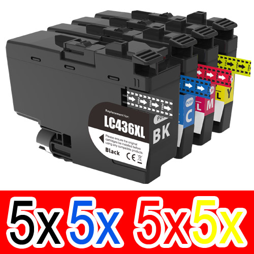 Brother MFCJ4340DWXL (5BK,5C,5M,5Y) x20 Comp.