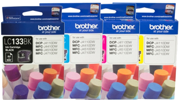 Brother MFCJ4410DW (1BK,1C,1M,1Y) x4 Gen.