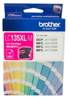 Brother MFCJ4410DW LC-135XLM x1 Magenta Gen.