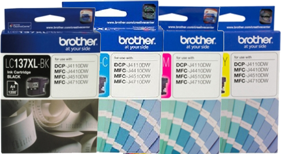Brother MFCJ4410DW (1BK,1C,1M,1Y) x4 Gen.