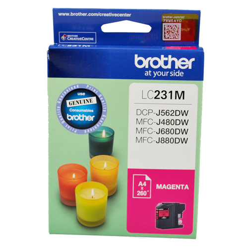 Brother DCPJ562DW LC-231/LC-231M x1 Magenta Gen.