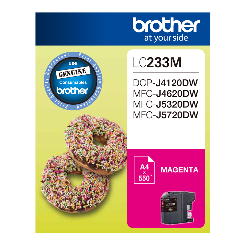 Brother DCPJ4120DW LC-233/LC-233M x1 Magenta Gen.