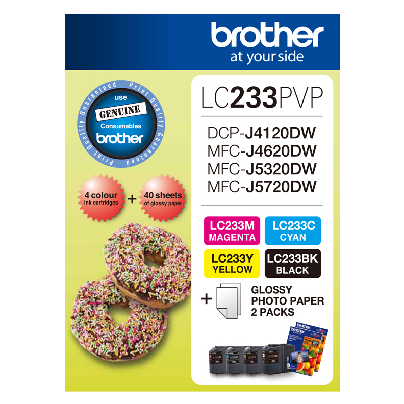 Brother DCPJ4120DW LC-233/LC-233PVP x1 Gen.