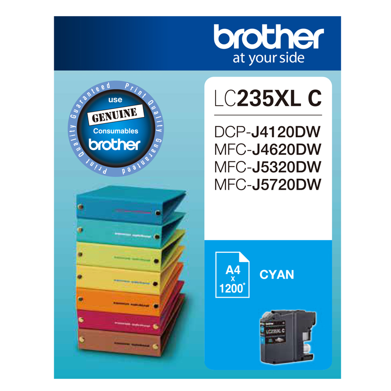 Brother DCPJ4120DW LC-235XL/LC-235XLC x1 Cyan Gen.
