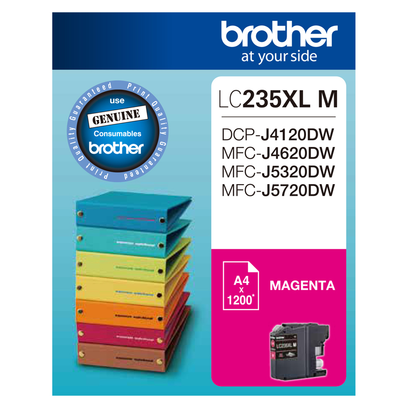 Brother DCPJ4120DW LC-235XL/LC-235XLM x1 Magenta Gen.