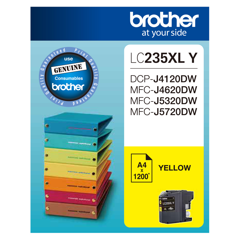Brother DCPJ4120DW LC-235XL/LC-235XLY x1 Yellow Gen.
