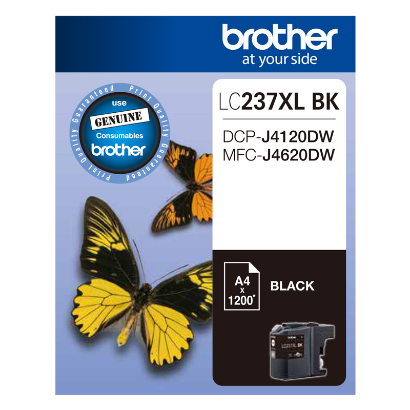Brother DCPJ4120DW LC-237XL/LC-237XLBK x1 Black Gen.