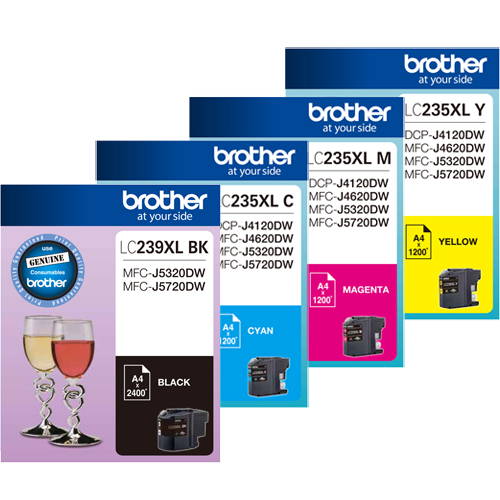 Brother MFCJ5720DW (1BK,1C,1M,1Y) x4 Gen.