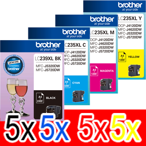 Brother MFCJ5720DW (5BK,5C,5M,5Y) x20 Gen.