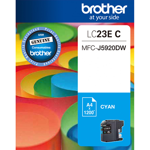 Brother MFCJ5920DW LC-23EC x1 Cyan Gen.