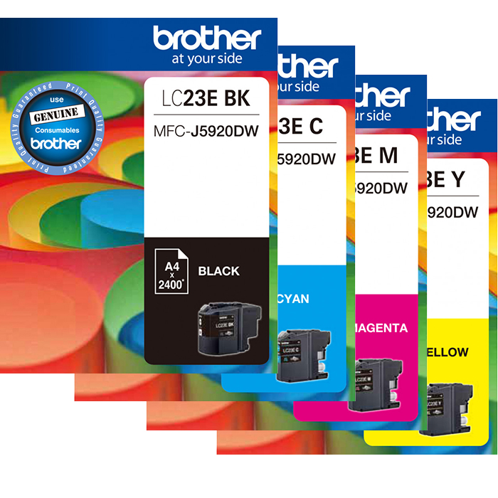 Brother MFCJ5920DW (1BK,1C,1M,1Y) x4 Gen.
