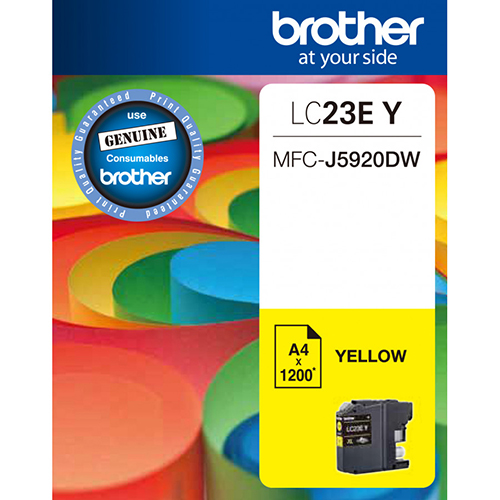 Brother MFCJ5920DW LC-23EY x1 Yellow Gen.