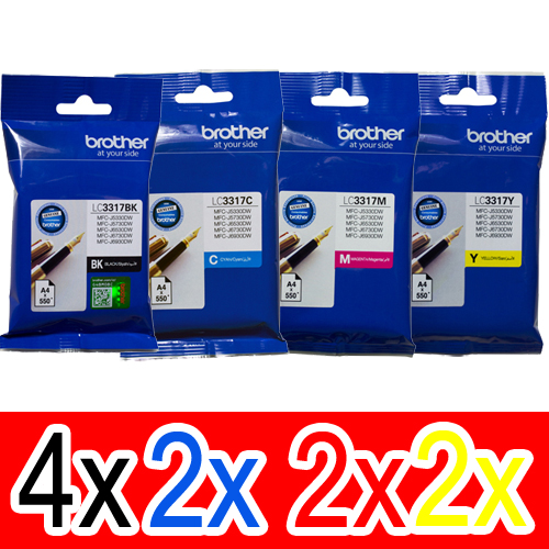 Brother MFCJ6530DW (4BK,2C,2M,2Y) x10 Gen.