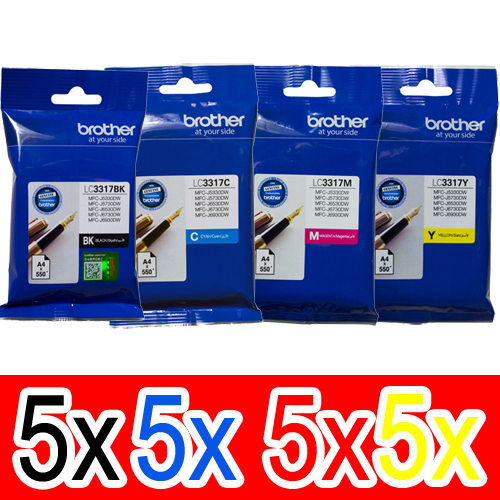 Brother MFCJ6530DW (5BK,5C,5M,5Y) x20 Gen.