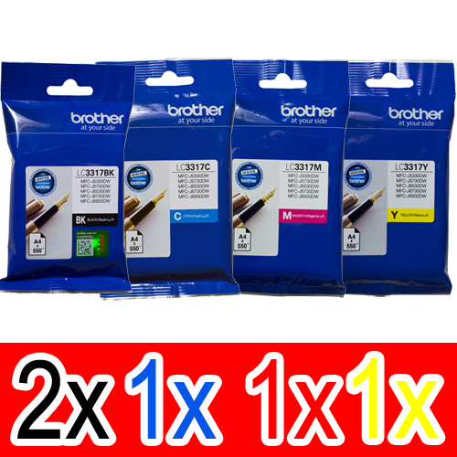 Brother MFCJ6530DW (2BK,1C,1M,1Y) x5 Gen.