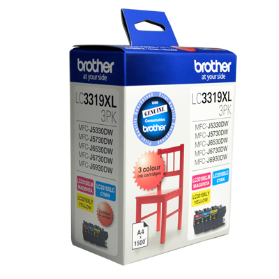Brother MFCJ6530DW LC-3319XL3PK x1 Gen.