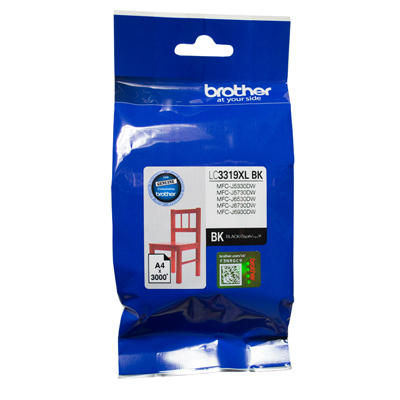 Brother MFCJ6530DW LC-3319XLBK x1 Black Gen.
