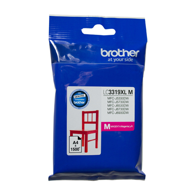 Brother MFCJ6530DW LC-3319XLM x1 Magenta Gen.