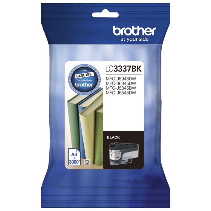 Brother MFCJ6545DW LC-3337BK x1 Black Gen.