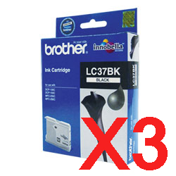 Brother MFC235C LC-37BK x3 Black Gen.