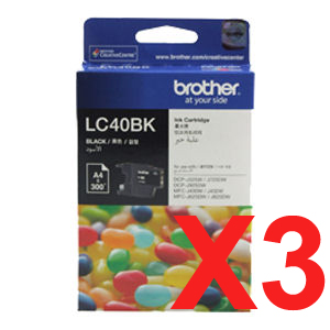 Brother DCPJ725DW LC-40/LC-40BK x3 Black Gen.