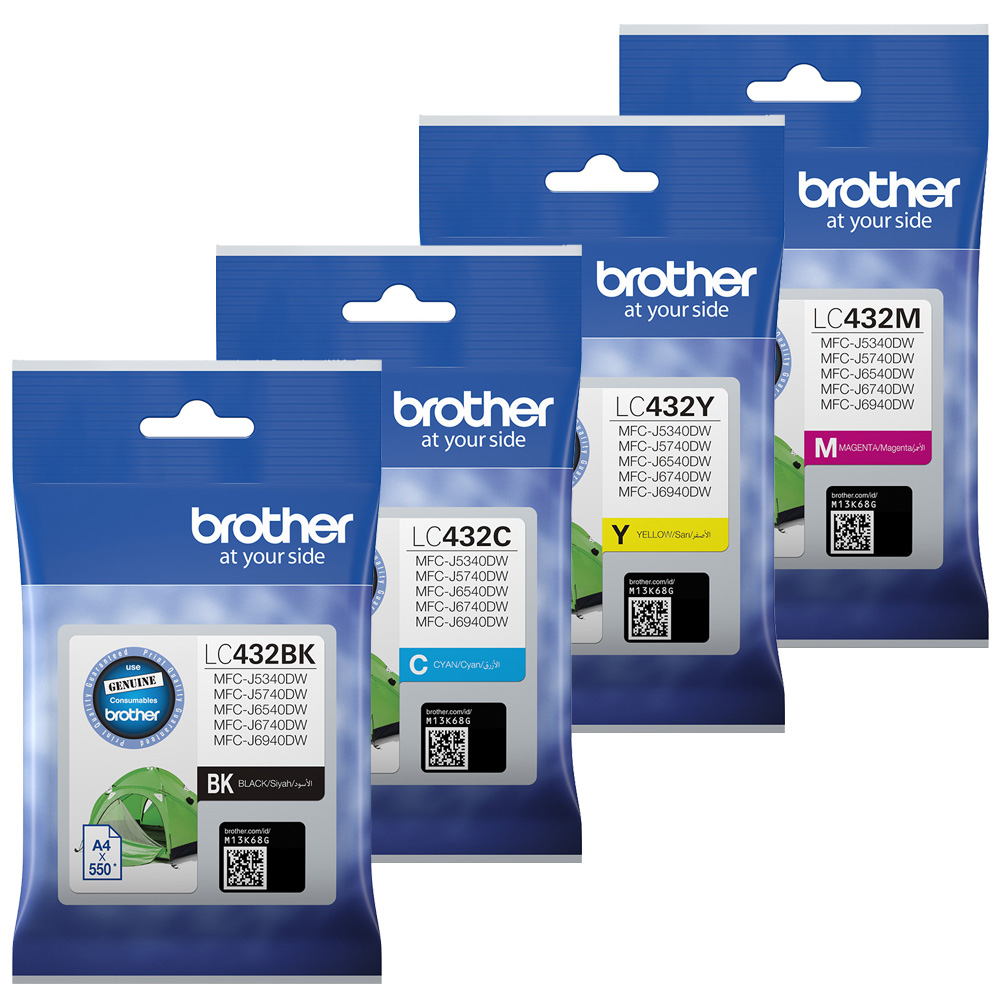 Brother MFCJ5740DW (1BK,1C,1M,1Y) x4 Gen.
