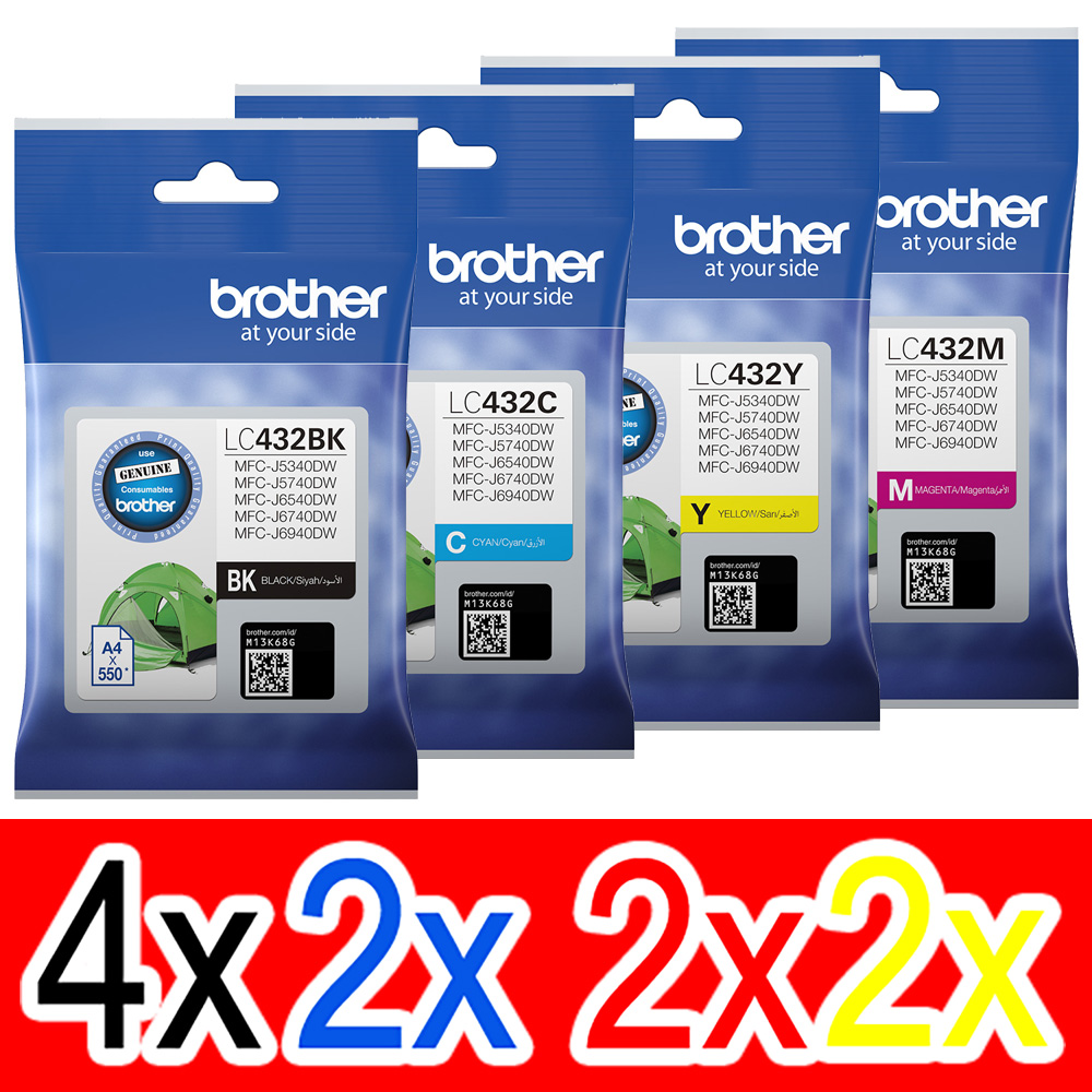 Brother MFCJ5740DW (4BK,2C,2M,2Y) x10 Gen.