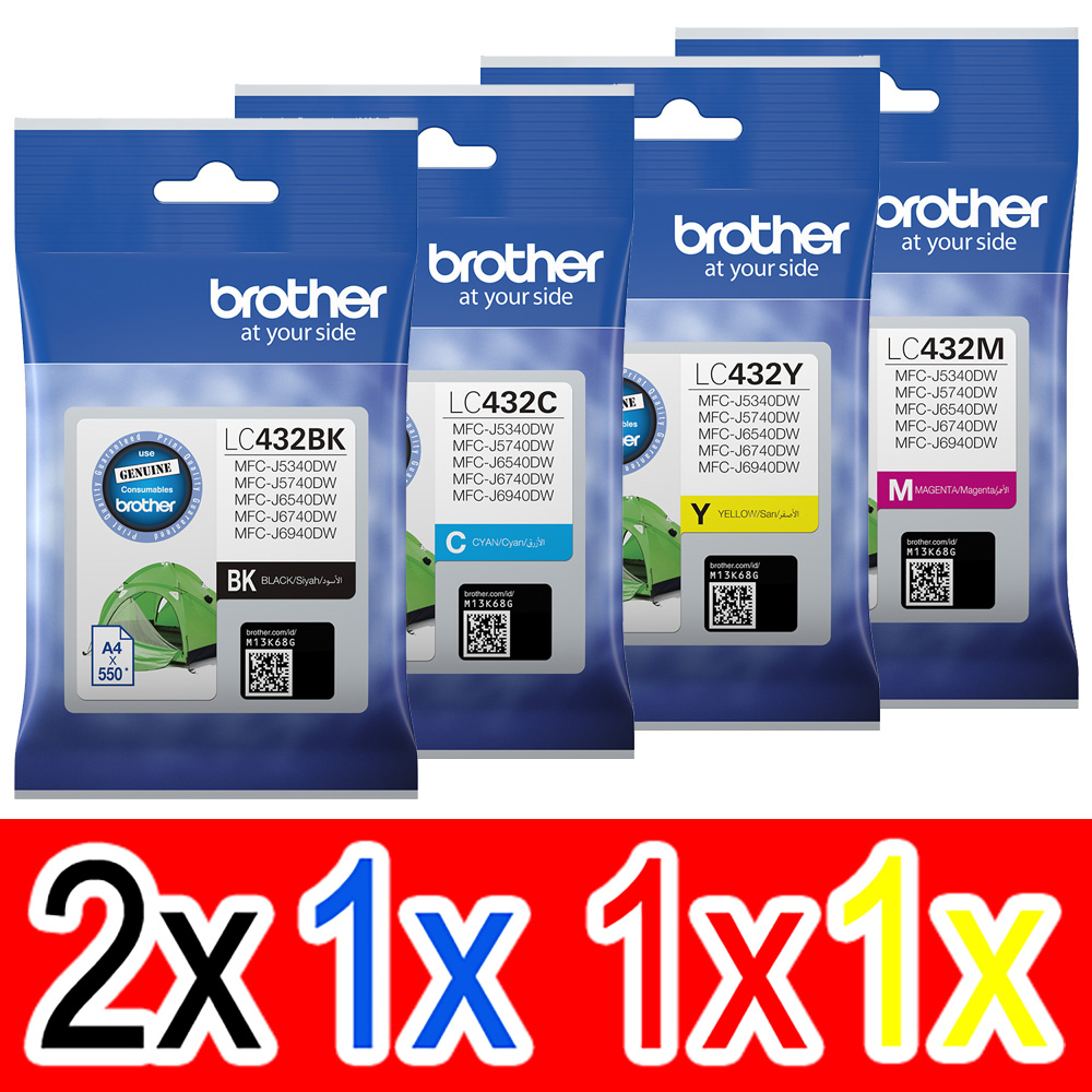 Brother MFCJ5740DW (2BK,1C,1M,1Y) x5 Gen.