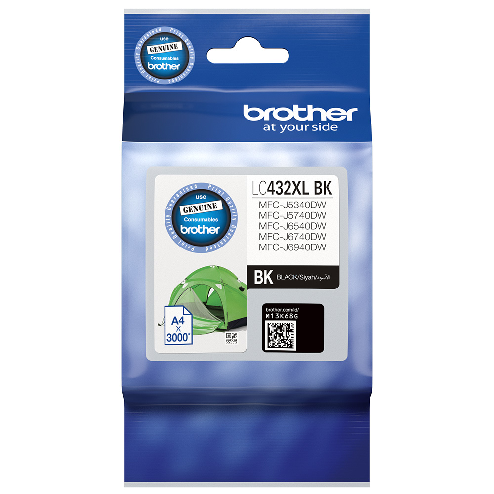 Brother MFCJ5740DW LC-432XLBK x1 Black Gen.