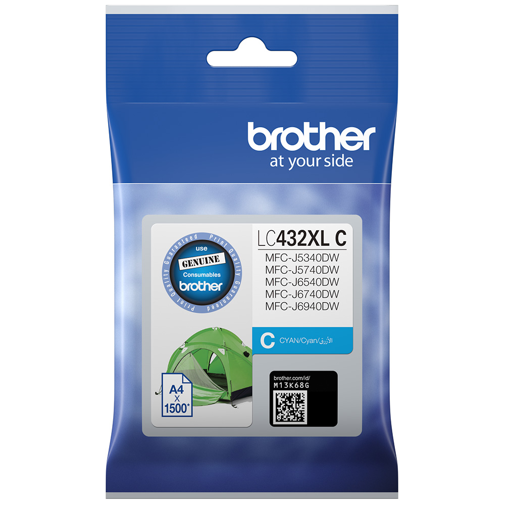 Brother MFCJ5740DW LC-432XLC x1 Cyan Gen.
