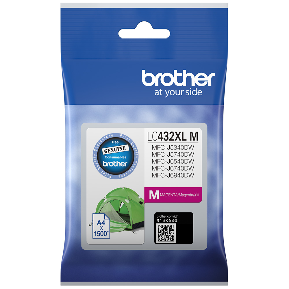 Brother MFCJ5740DW LC-432XLM x1 Magenta Gen.