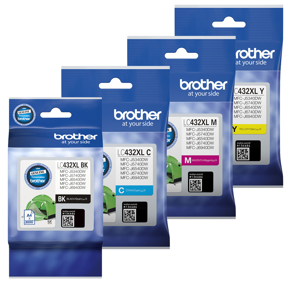Brother MFCJ5740DW (1BK,1C,1M,1Y) x4 Gen.
